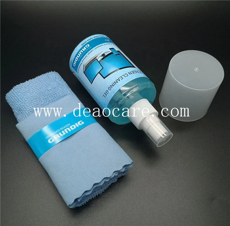 200ML portable eco friendly nano grundig tft plasma tv camera touch screen cleaner spray kit with microfiber towel cloth