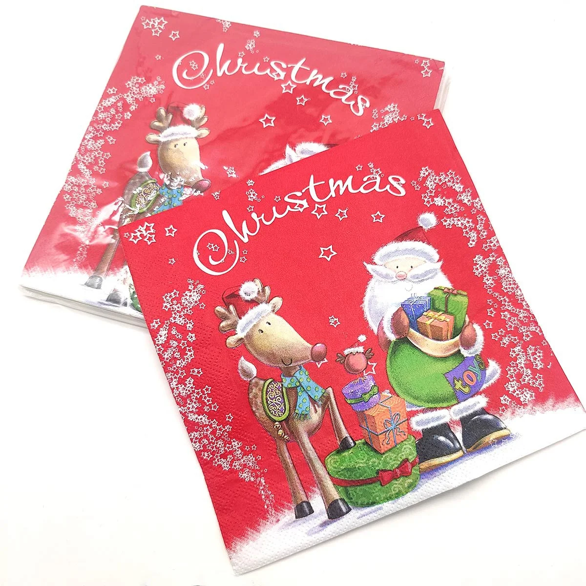 RTS Various Napkins Customizable Applicable To Halloween And Christmas Festival Decorations Party Disposable Paper Napkins