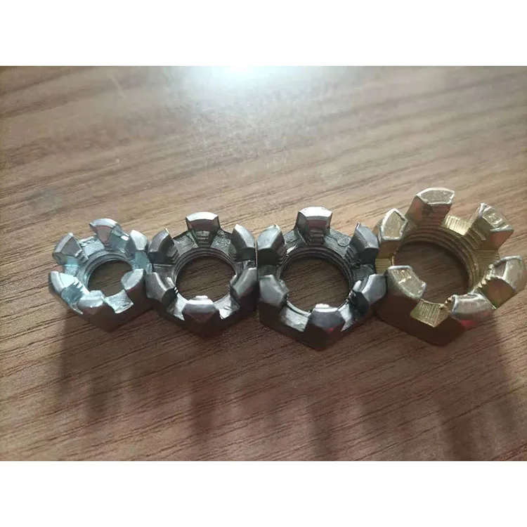 Оптовая цена, шлицевые шестигранные гайки, посеребренные шестигранные гайки