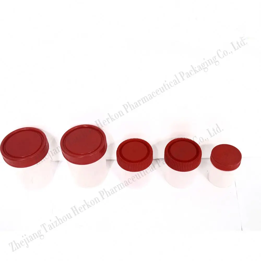 Disposable sterile 120ml urine specimen pop top container