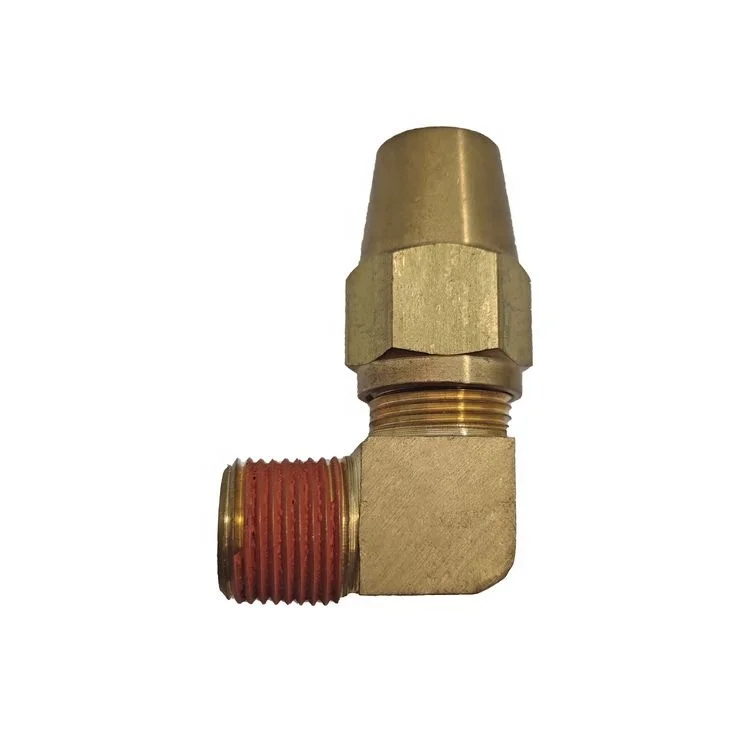 Латунные Пневматические тормозные фитинги с наружным углом 90, Пневматические тормозные фитинги с наружным углом d. O.T.