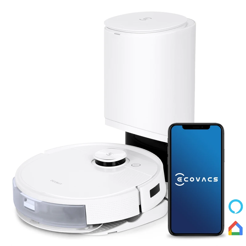 ECOVACS DEEBOT T9+ Clean Robot Floor Mopping And Vacuuming Smart Obstacle Avoidance Robot Vacuum Cleaner With Auto-Empty Station