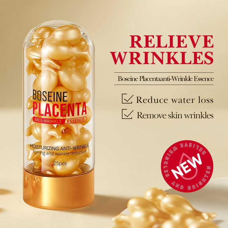 Skin Care Serum Hyaluronic Acid & Vitamin E Anti Aging Brightening Wrinkle Face Serum Capsules