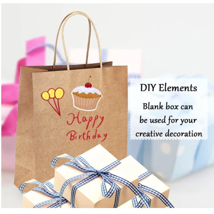 Wholesale Brown Kraft Paper Bag Accept Custom Printing Fast Food Take Away Twisted Handle Shopping Bag