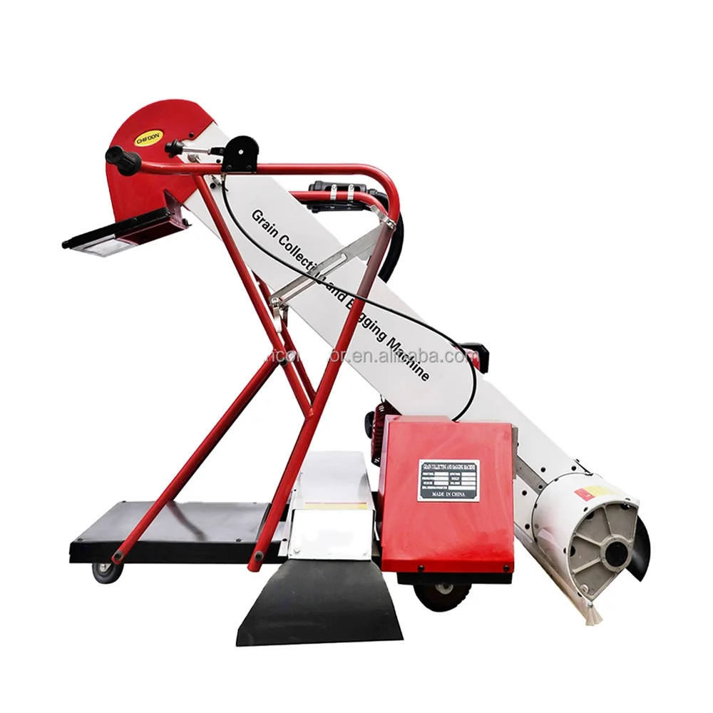 Household Grain Collecting Machine Sunning Ground Used Automatic Grain Bagging Machine