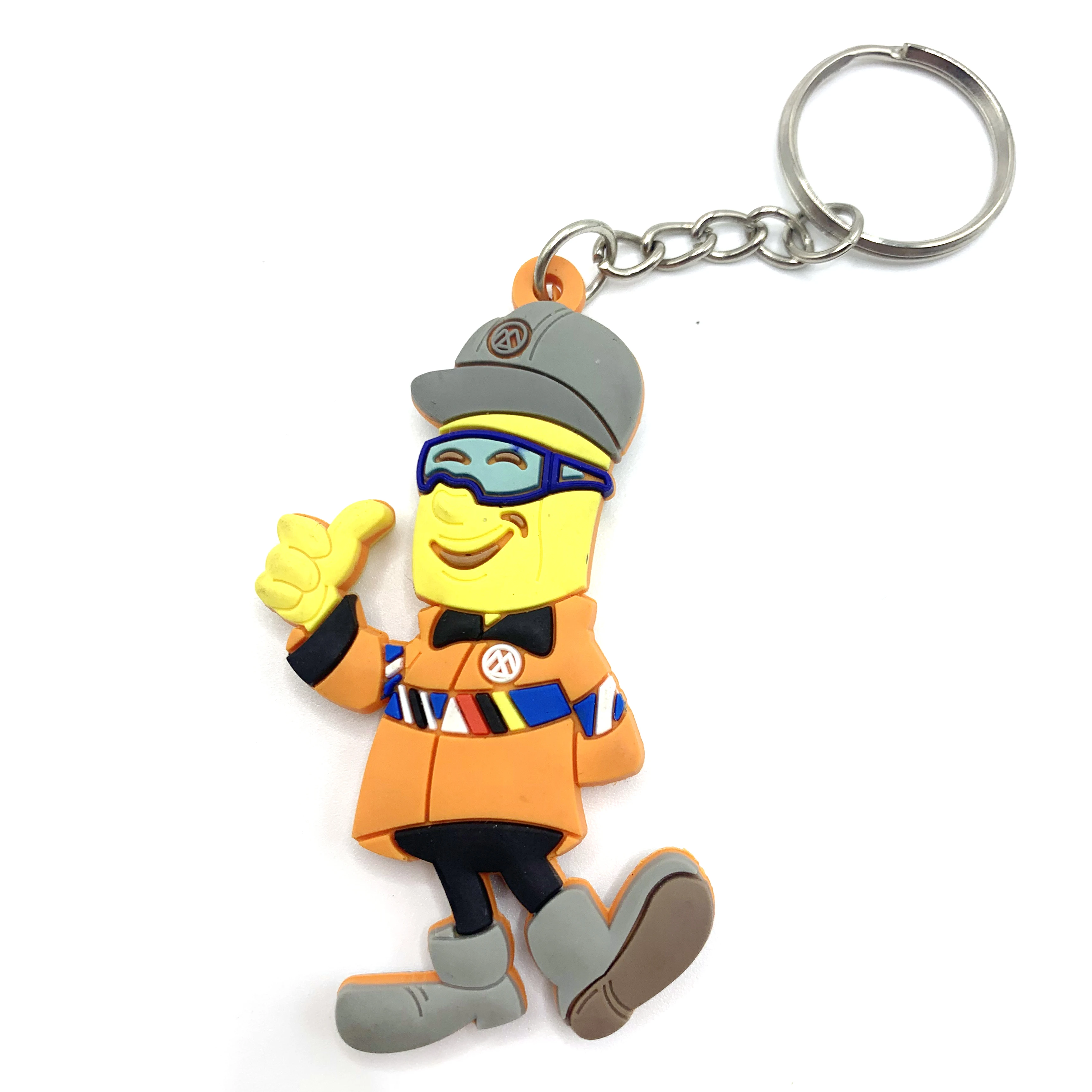 Custom 2D PVC Keychain Key Chain / Silicone Keyring 3D Rubber Pvc Keychain Custom Logo Zinc Alloy Opp Bag Keychain Ring