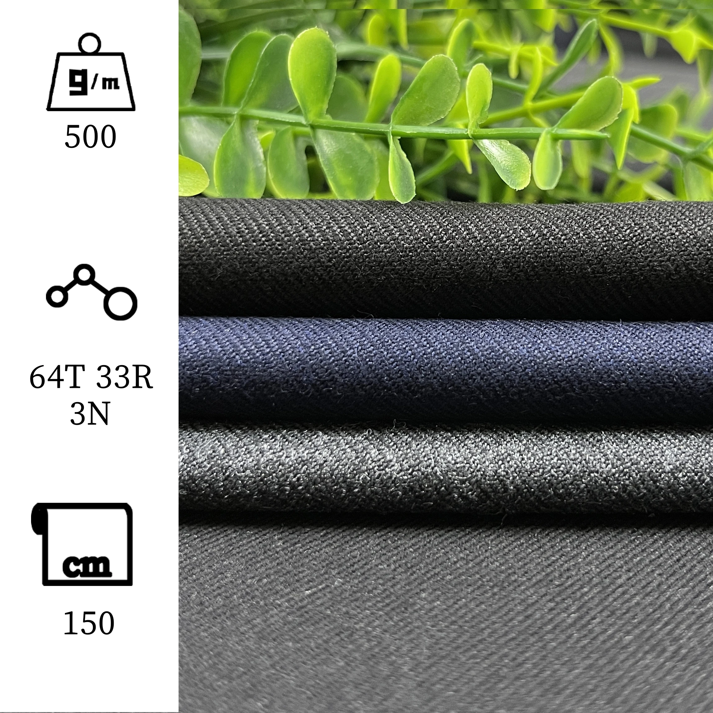 41J4# Hot-selling TR polyester viscose blended  suit fabric for making sailor clothes
