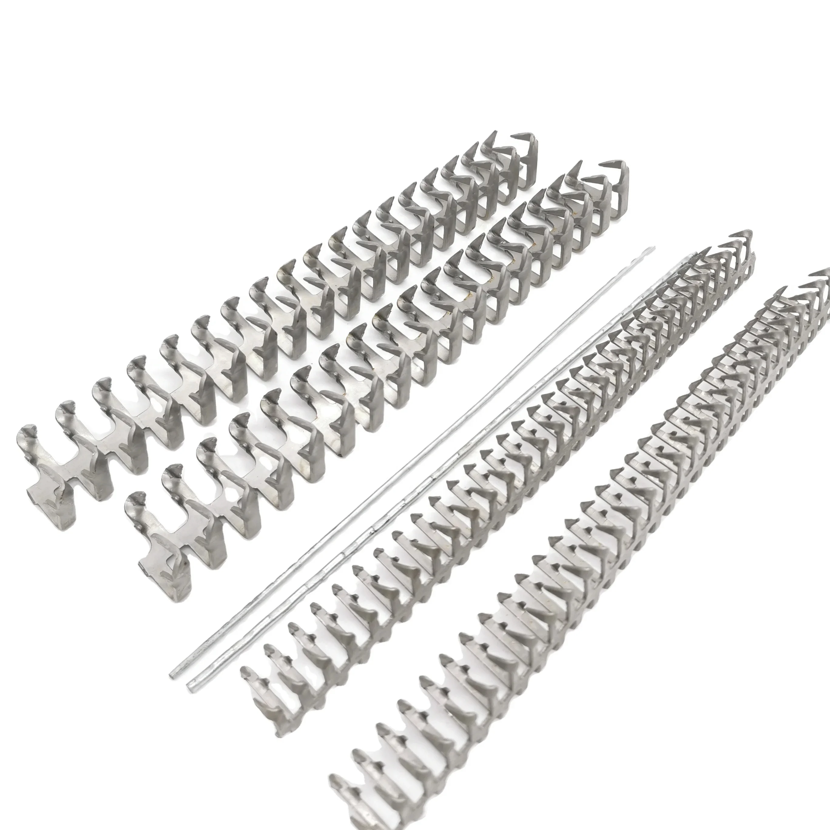 N0.55 Industrial Alligator Staple Fastening System Carbon Steel Conveyor Belt Lacing with Zinc Plated Rivets and Bolts