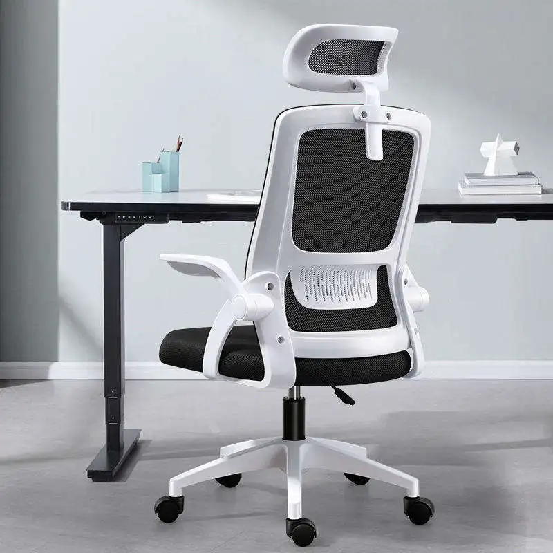 2024 visitor black fabric chair cheap sillas de oficina swivel computer chair executive mesh ergonomic office chair