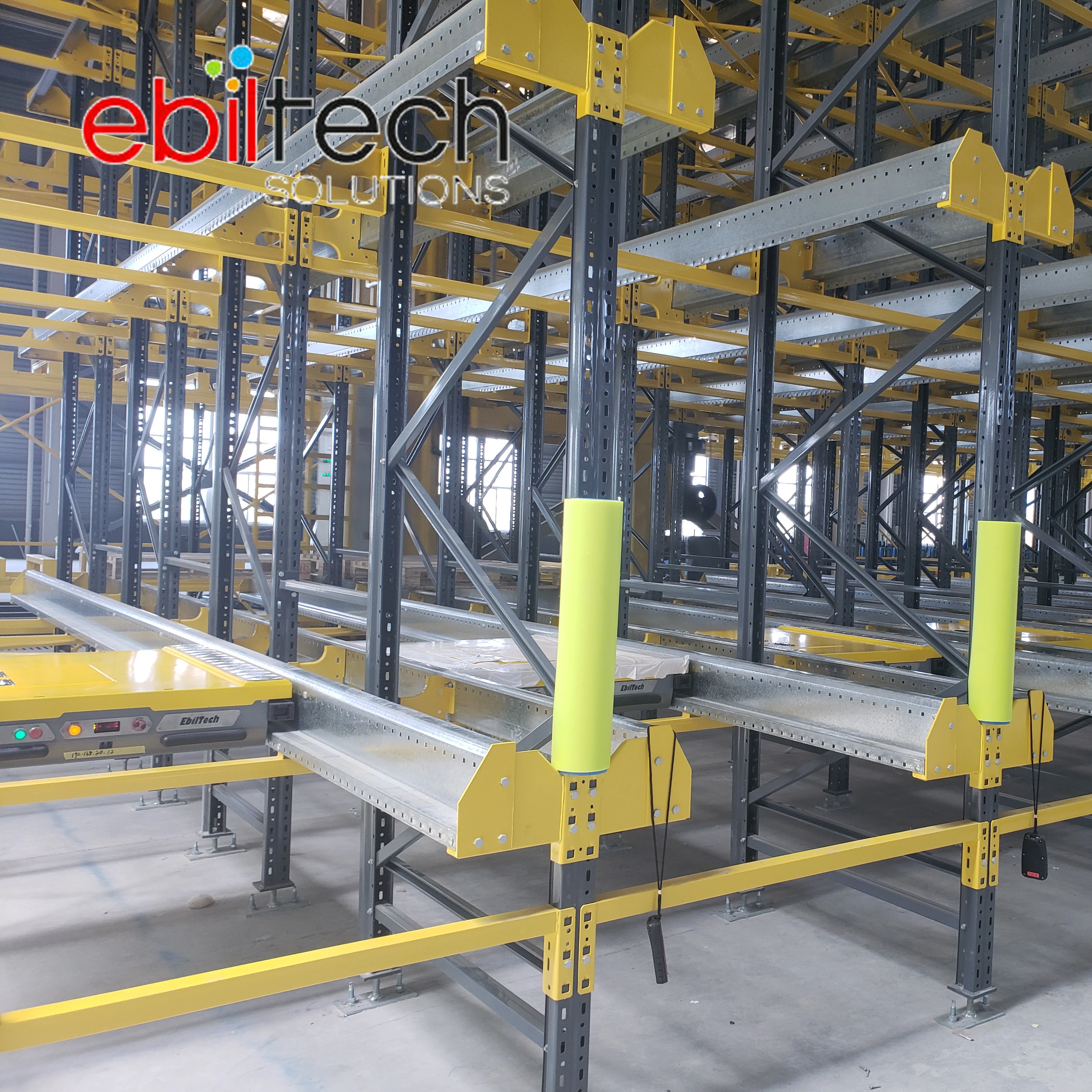  Высокопрочная система контроля складских помещений Ebil-Steel Q235 AS/RS Радиоуправляемый поддон для логистических