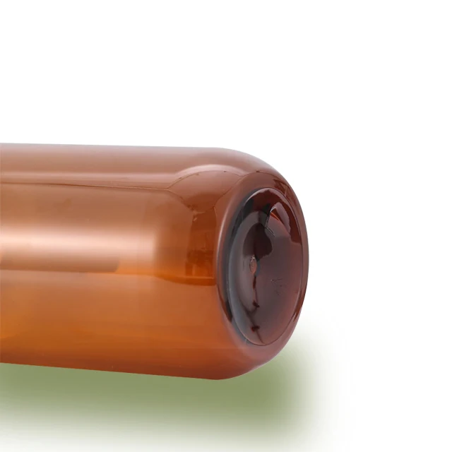 In stock  PET amber and green color 500ml luxury shampoo pump bottles