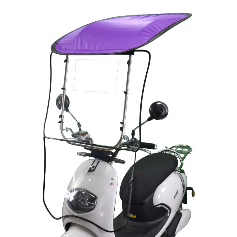 Wholesale windproof durable and strong promotional Scooter electric bike motorcycle rain umbrella
