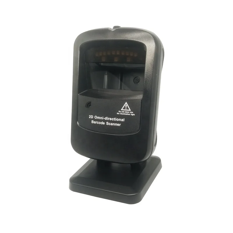2D QR Scan High Speed Hands-free Automatic Omnidirectional 2D Desktop Barcode Scanner For Supermarket