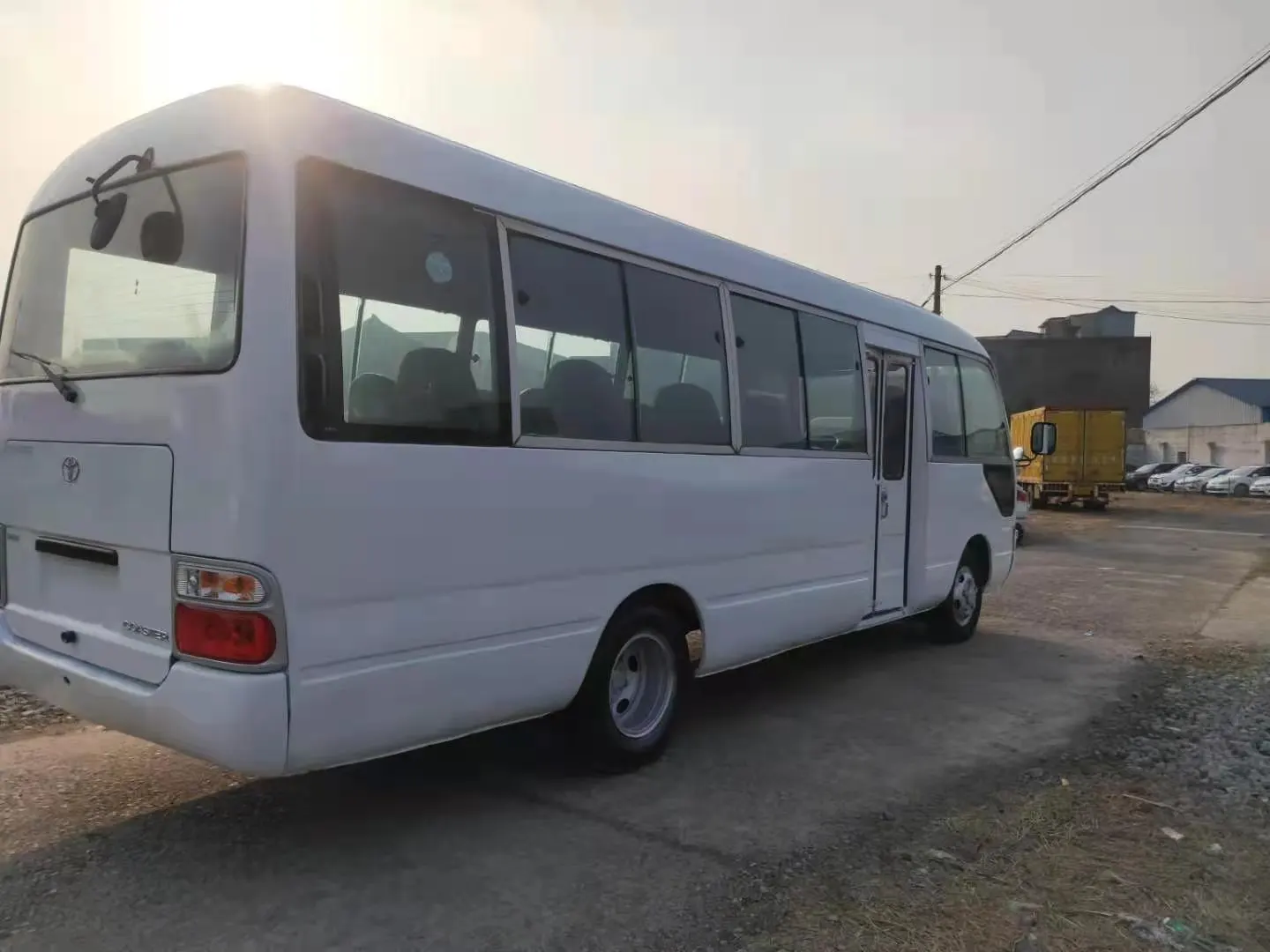 used japan original coach bus diesel manual 23 seats left steering toyot a coaster bus