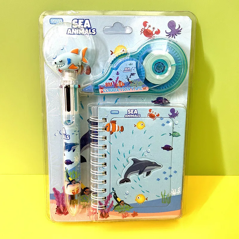 Ready to ship wholesale children kids funny cheap gift kits stationary accessory letter writing paper stationery set