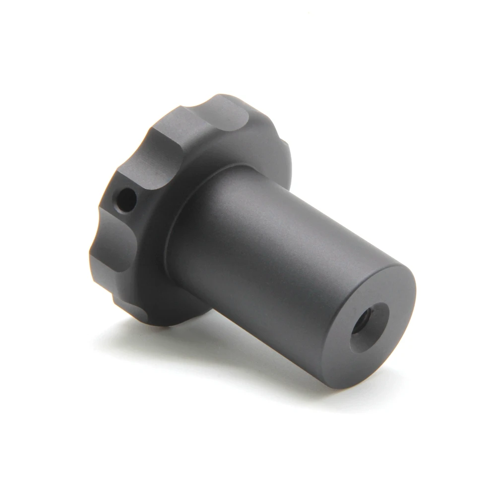 Custom 3 Axis CNC Machine Black Anodized Aluminum Parts