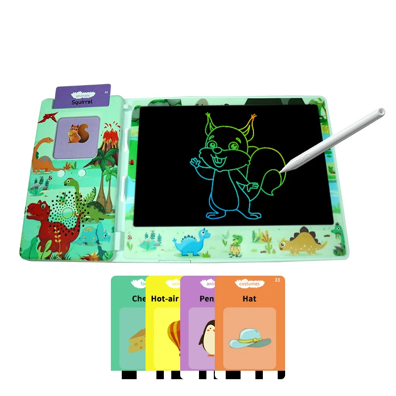 New Product 8.5 inch lcd writing tablet digital writing pads with kids card reader function language learning toys drawing board