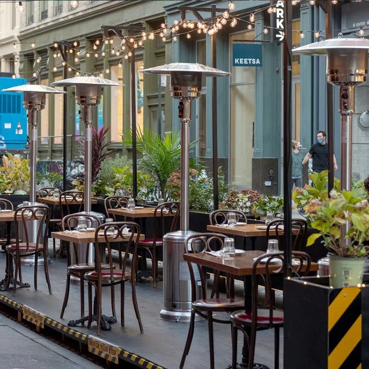 Stainless steel assembled patio gas heater carefully manufactured by an excellent manufacturer