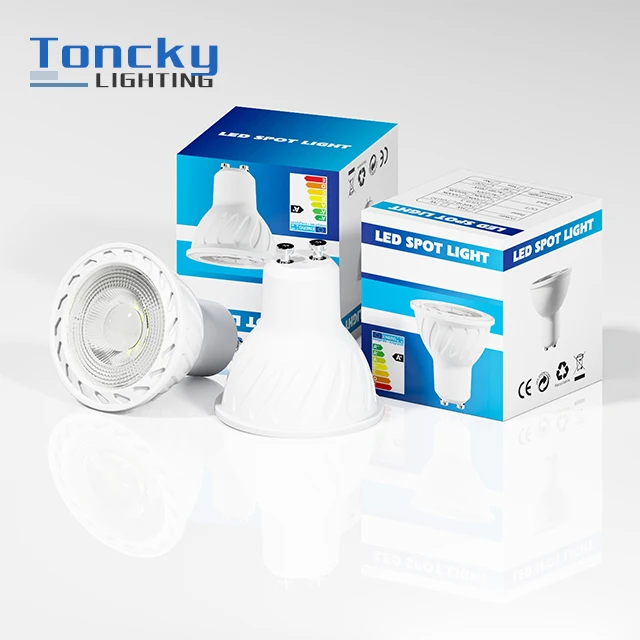 Spot Light Track Light Bulb Lens GU10 MR16 GU5.3 Bulb LED GU10 5W 7W 9W 12W 36 Degree COB 3000K 4000K Warm White