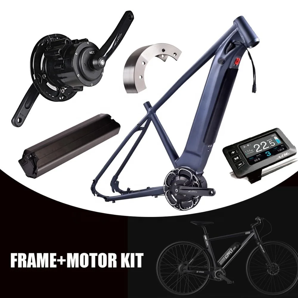High-end carbon alloy electric bike frame with bafang M500 M510 M600 MID Drive 500W and E Bike Frame