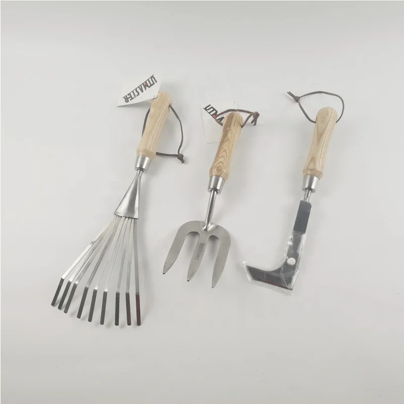 
Waterproof Bag Pack Set Ash Wood Grip Bend Rust Proof Stainless Steel Gardening Tools 