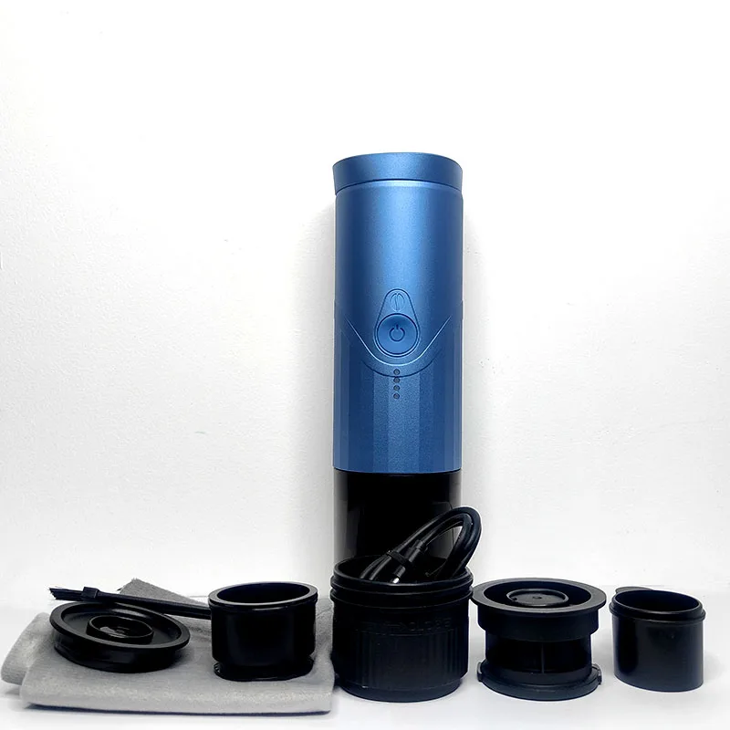 Electric portable coffee maker espresso coffee machine usb cable and stainless steel coffee capsule making machine