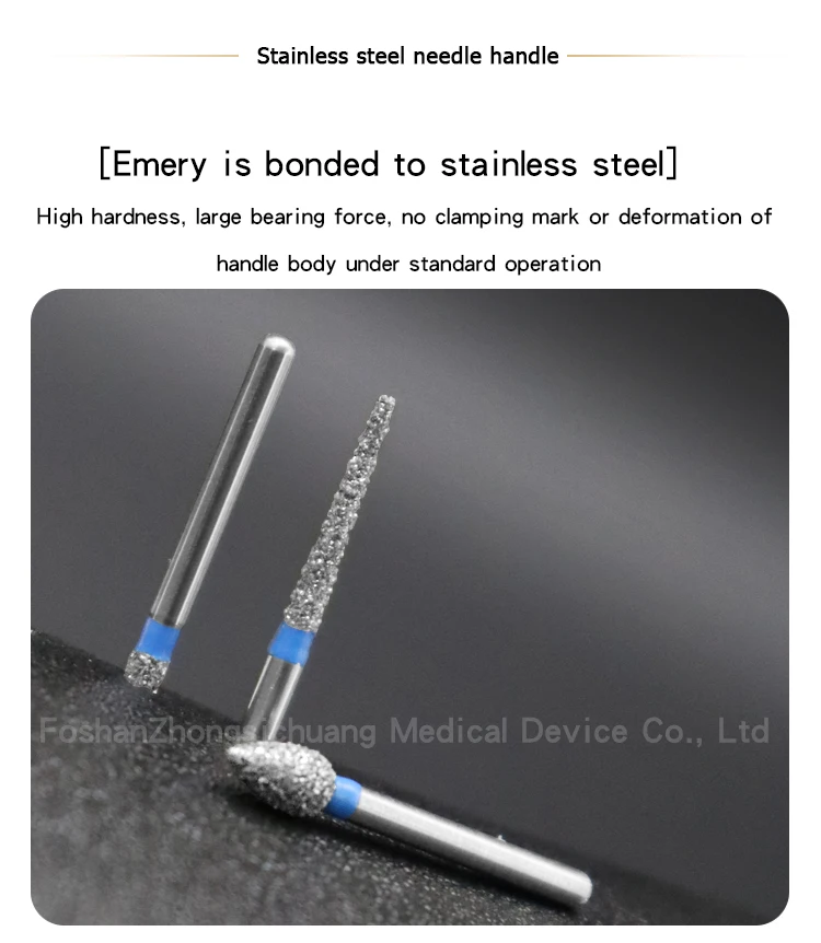 New fashion dental diamond burs best quality dental diamond burs Metal dental diamond burs