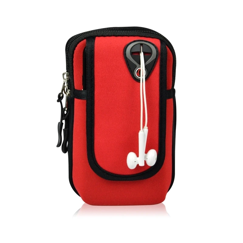 Outdoor sport products, sport pockets running music mobile arm pouch arm band wrist bag