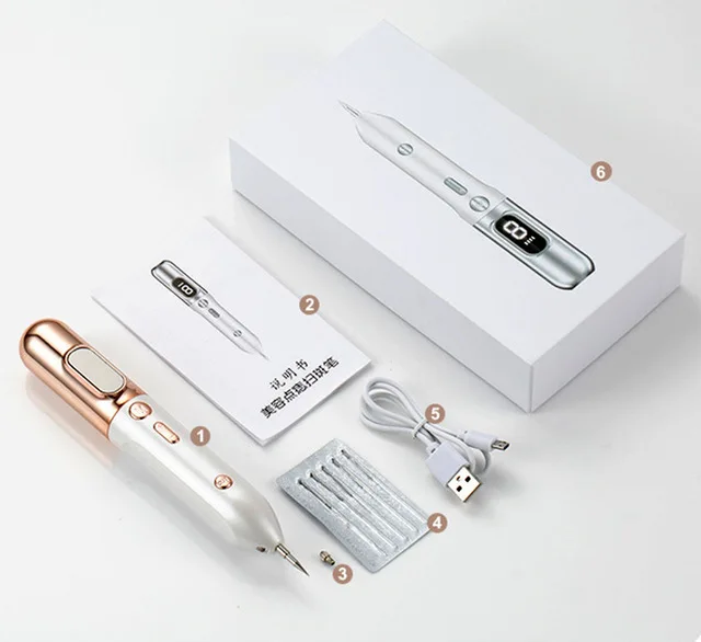 9 level face skin mole tattoo removal laser plasma pen dark spot remover pen facial freckle tag wart removal dermografo machine