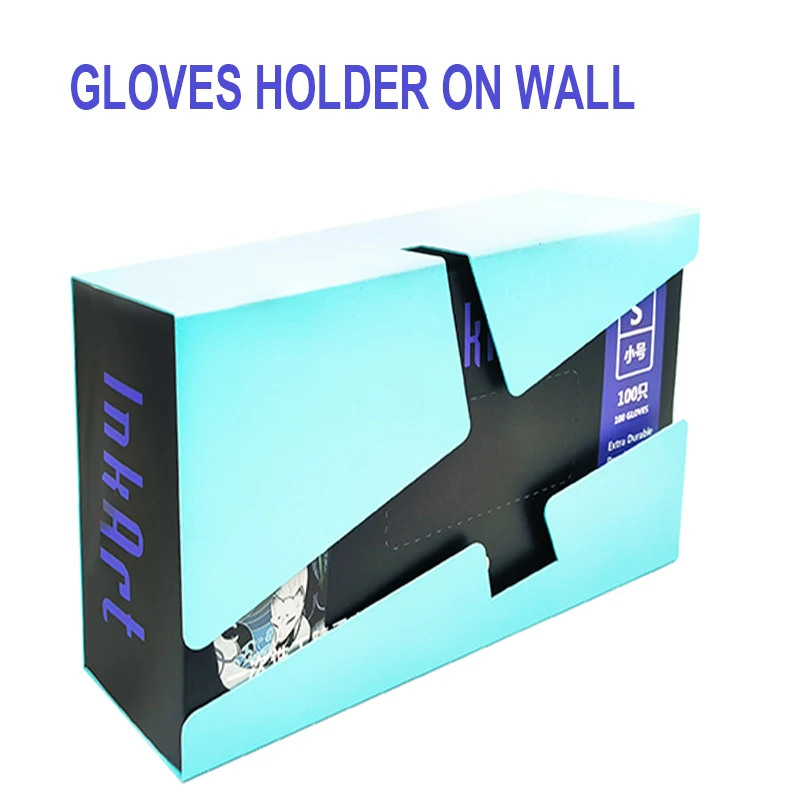 InkArt 100pcs/Box Nitrile Disposable Gloves Powder Free Tattoo PMU SMP Black Tattoo Glove