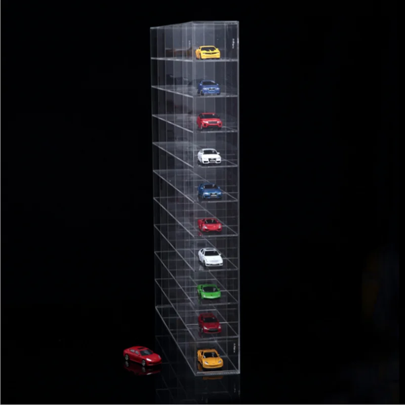 Wholesale Custom Clear Wall Mount Acrylic Model Car Display Case Model Toy Display Rack