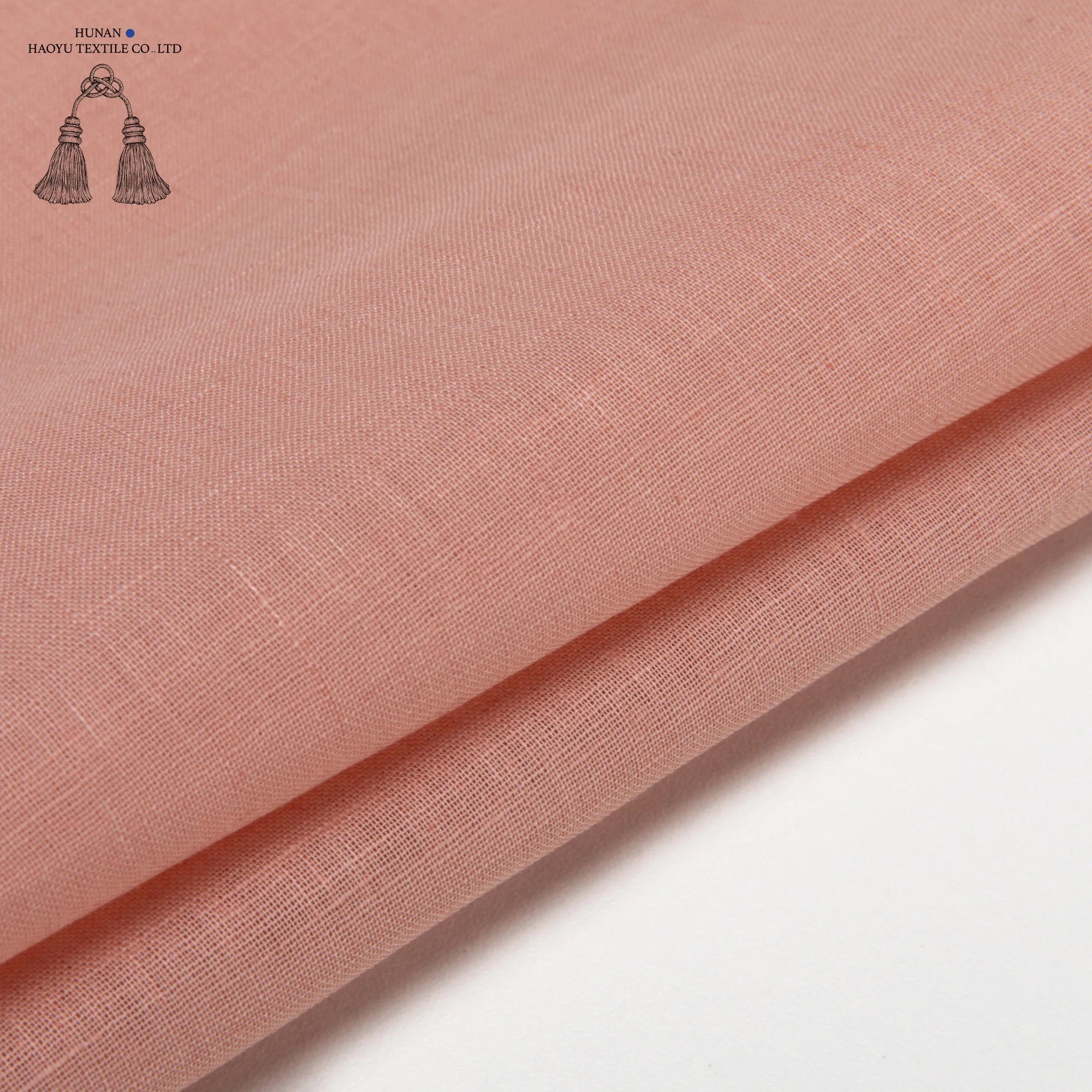 Original manufacturer woven summer shirting eco friendly 210gsm heavy flax pure 100% linen fabric