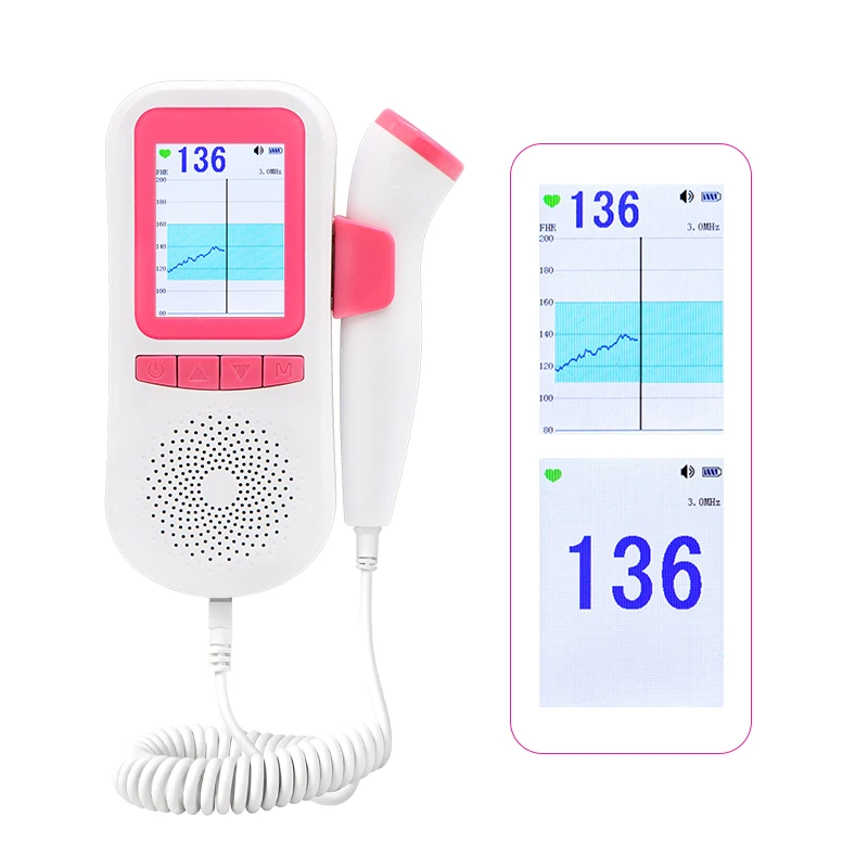 Недорогой популярный волновой фетальный допплер ультразвуковой детектор сердца ребенка Распродажа с Bluetooth заводская цена монитор сердцебиения