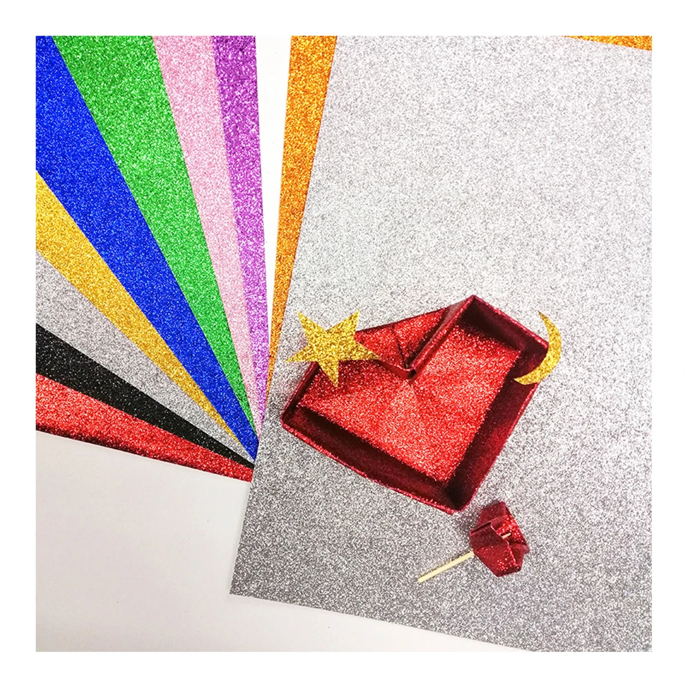 Пользовательская оптовая продажа Супер Блестящая Бумага разных размеров стильные блестящие бумажные листы