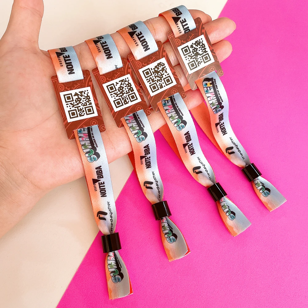 New products 2024 Cheap factory price RFID fabric wristband NFC textile bracelet