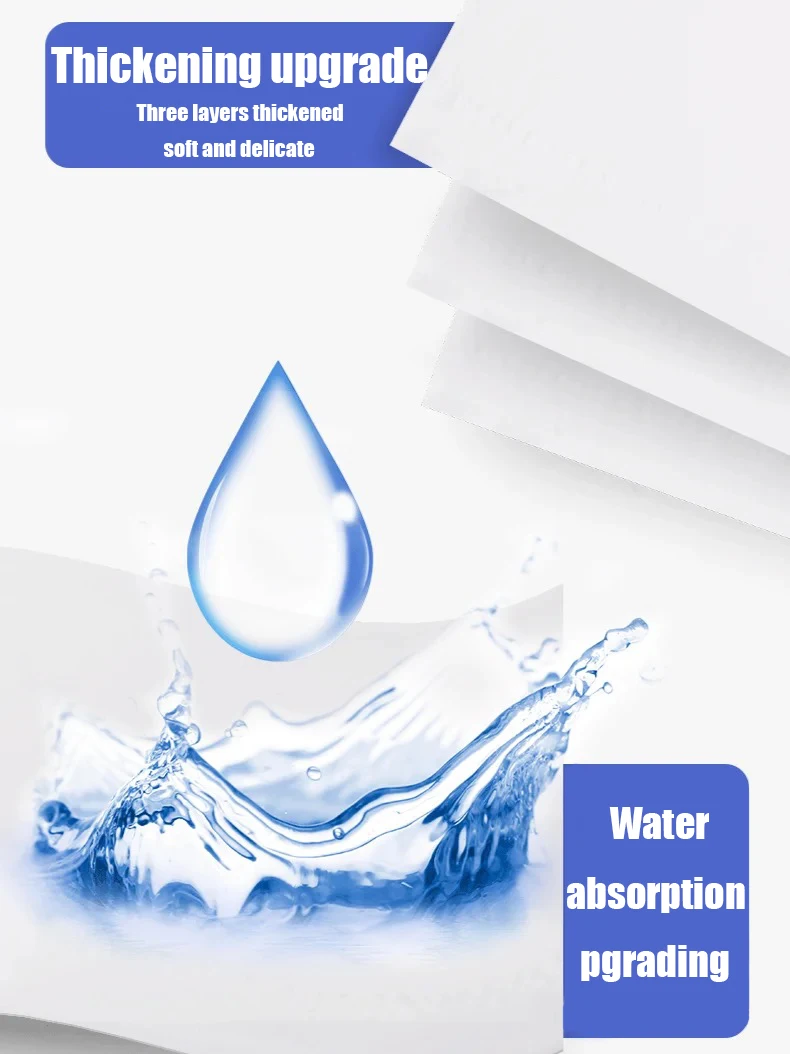 Premium low price 3-ply thickened paper towels Standard toilet paper roll