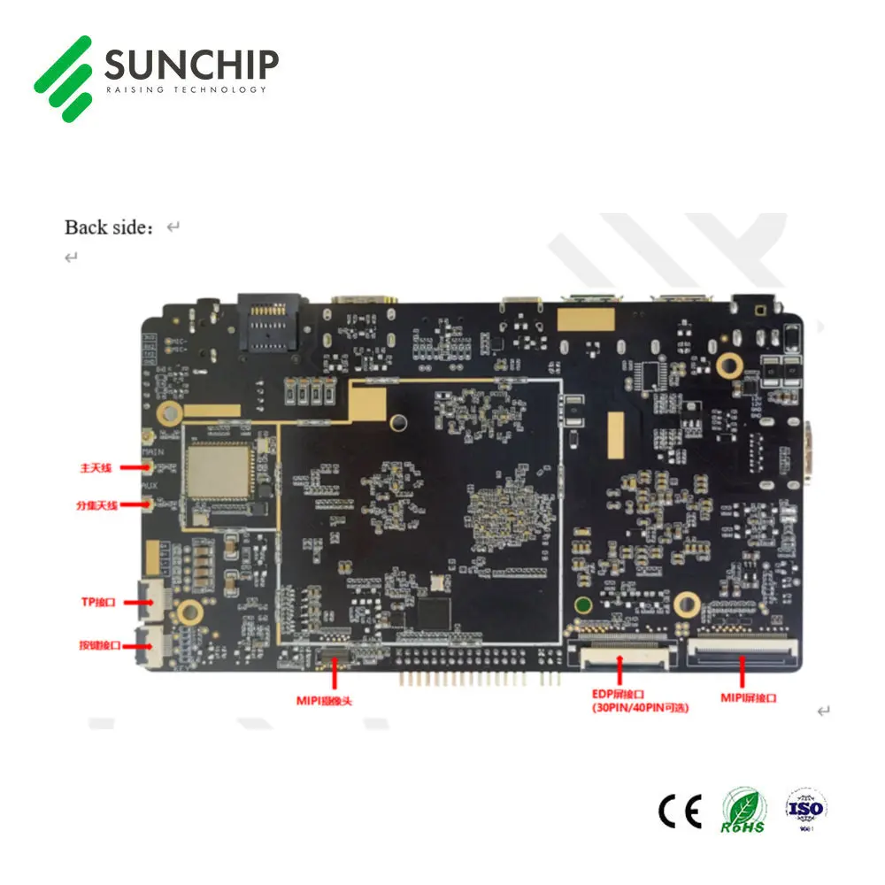 Robot Smart Camera Embedded System Development Boards RK3588 Octa Core 6.0Tops Industrial PCBA for AI Box