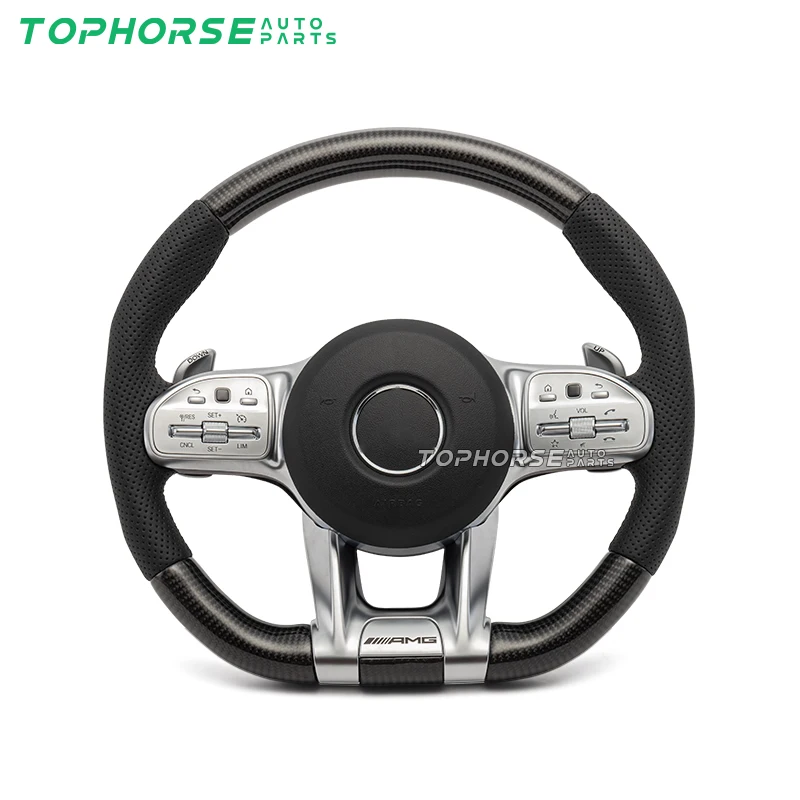 all series ben-z steering wheel  carbon fiber  amg style steering wheel w463 w222 w205 w212 w213