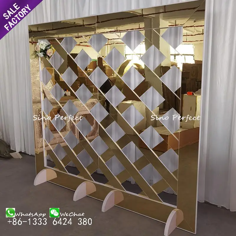 Sinoperfect Party Decorations Set Wedding Supplies Acrylic Backdrop Event Decoration Backdrop