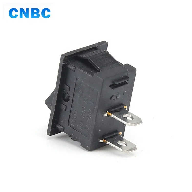 ON-OFF KCD series non-illuminated black white red grey color circuit breaker t105 rocker switch