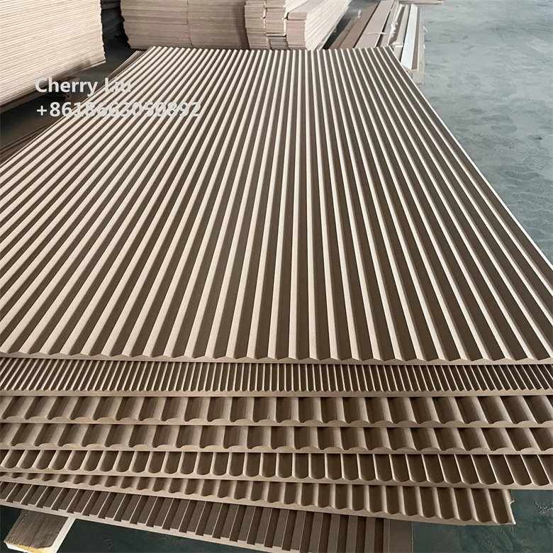 Custom Interior Decorative Painted MDF 3D Wave Wall Panel For KTV Restaurant Hotel Cinema Lobby