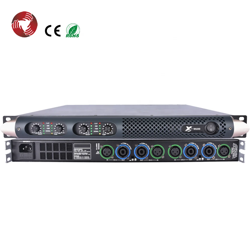 Профессиональный 1u аудио цифровой усилитель мощности M350 450W *