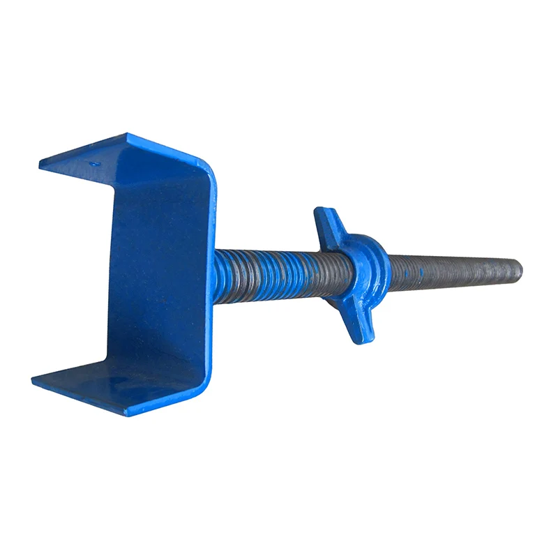 Adjustable Scaffolding U-head Base Jack Support For Galvanized Scaffold System