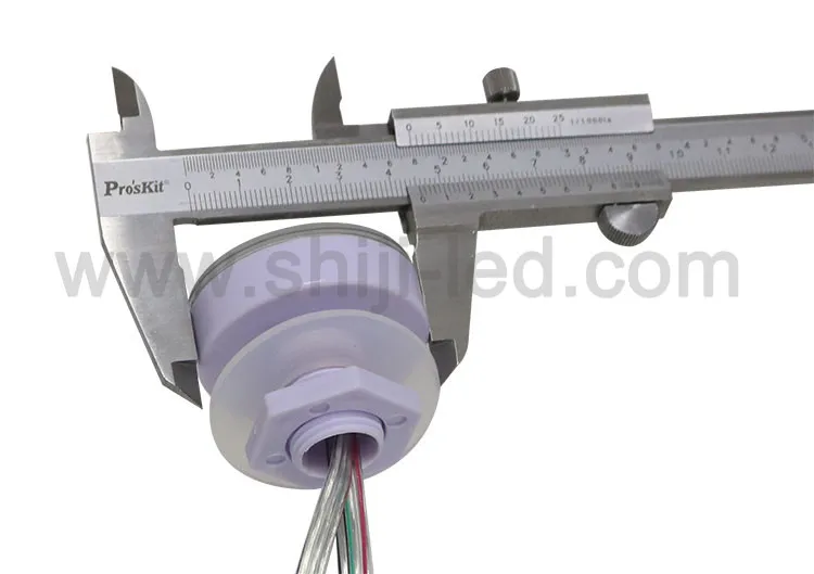 DC12v 45mm Diameter LED pixel light WS2801 IP66  6 pcs SMD 5050 RGB LEDs point light