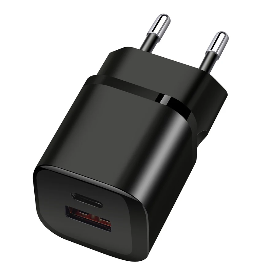 Быстрый мини настенное зарядное устройство 20 Вт Type-c USB Сетевое cube дизайн PD QC3.0 сотового телефона зарядки головок