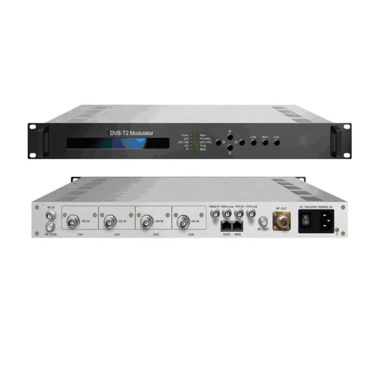 ASI/IPinput digital DVB-T2 Modulator for wireless transmitting system