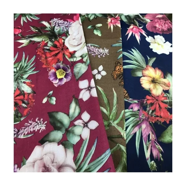 
wholesale flower design printed fabric 300D oxford fabric for table cloth 