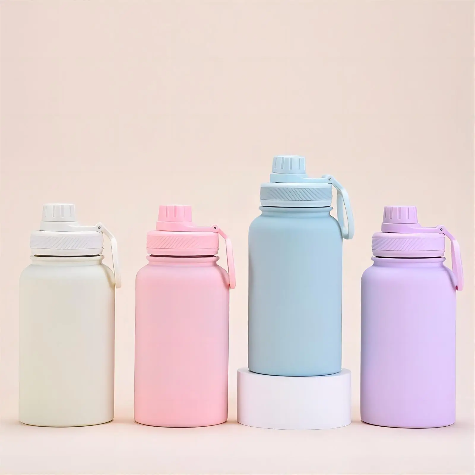 Yongkang OEM Wholesale Luxury Bpa Free Rubber Paint 650ML Insulated Stainless Steel Water Bottle With Logo
