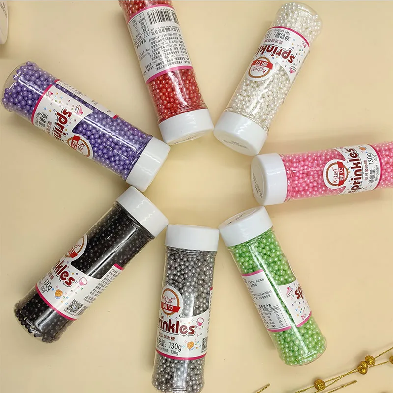  Bakery Decoration Sweet Sprinkle Candy Colorful Pearl Sugar for cake sugar
