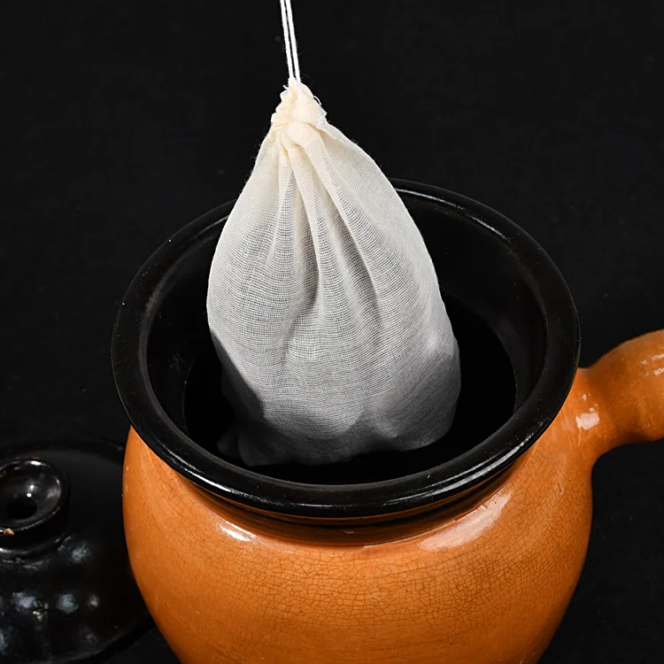 Индивидуальные тканевые упаковочные мешки на шнурке, органический муслиновый Хлопковый мешок для фильтров